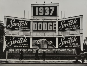 John Gutmann. Switch to Dodge. Detroit, 1937