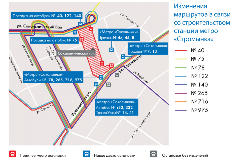 Схема станции метро Сокольники. Новая станция метро Сокольники. Метро Сокольники Стромынка. Станция метро Стромынка. Пересадка на автобусах по карте