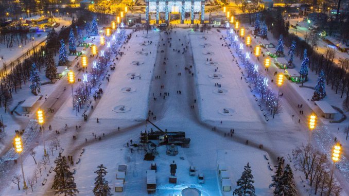 вднх город зимы