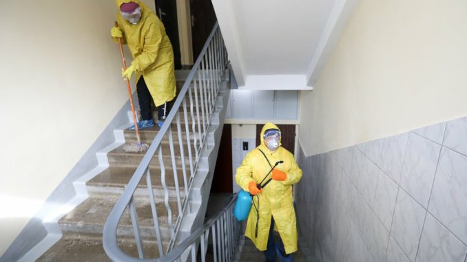Дезинфекция подъездов ежедневную дезинфекцию