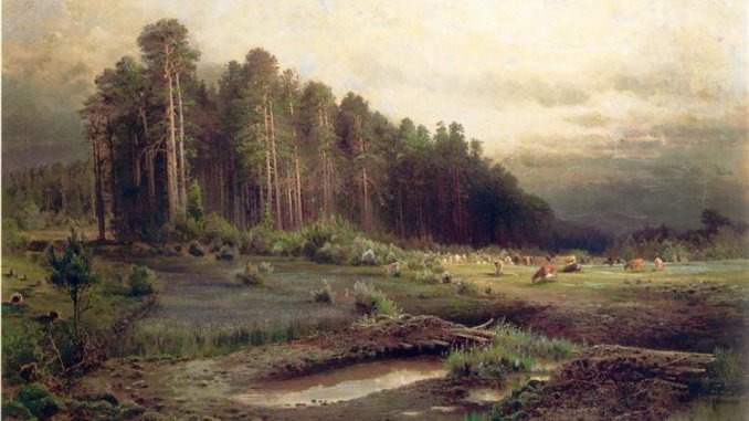savrasov-losinyj-ostrov-v-sokolnikah пейзаж лосиный остров в сокольниках