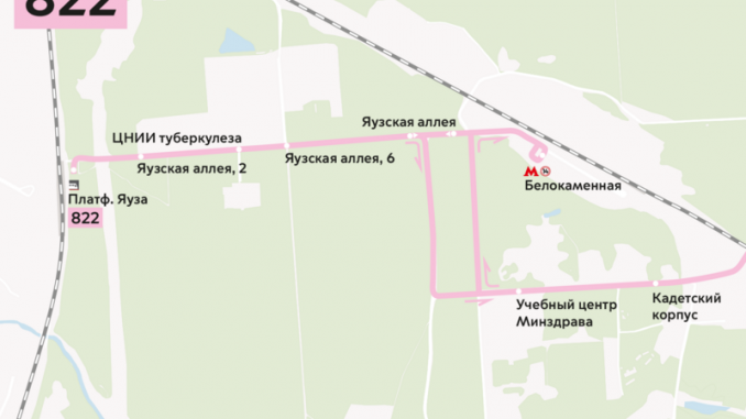 автобус автобус № 822