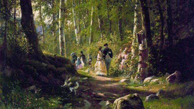 Shishkin-Ivan-progulka-v-lesu лес