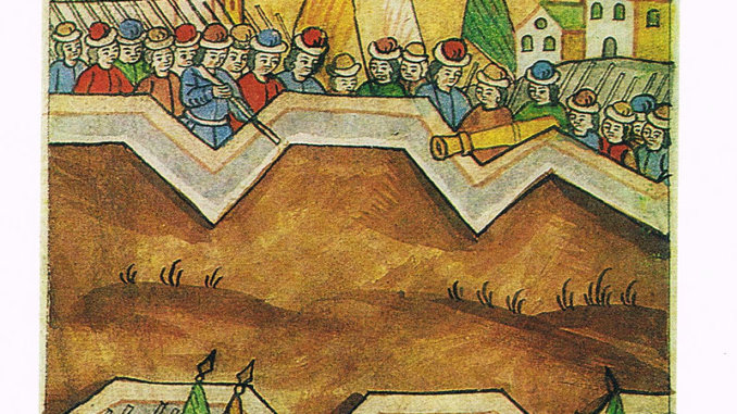 History_of_Peter_I_(Krekshin)_-_Troops_at_Kolomenskoe_and_Kozhukhovo кожуховский поход
