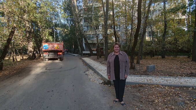 долгожданный тротуар
