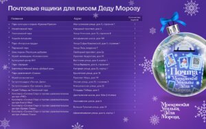 почта деда мороза