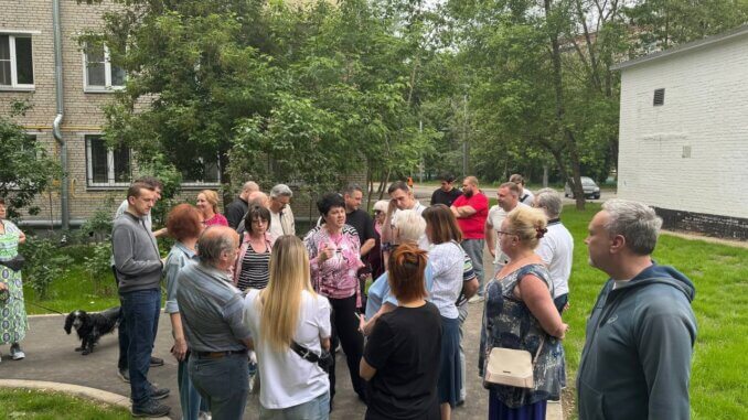 на погонном проезде